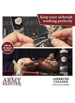 The Army Painter Airbrush Cleaner Solution 100Ml Warpaints Air Brush Cleaning For Wargaming Model Miniatures Painting  - Image 2