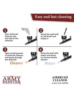 The Army Painter Airbrush Cleaner Solution 100Ml Warpaints Air Brush Cleaning For Wargaming Model Miniatures Painting  - Image 4