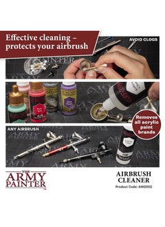 The Army Painter Airbrush Cleaner Solution 100Ml Warpaints Air Brush Cleaning For Wargaming Model Miniatures Painting  - Image 3