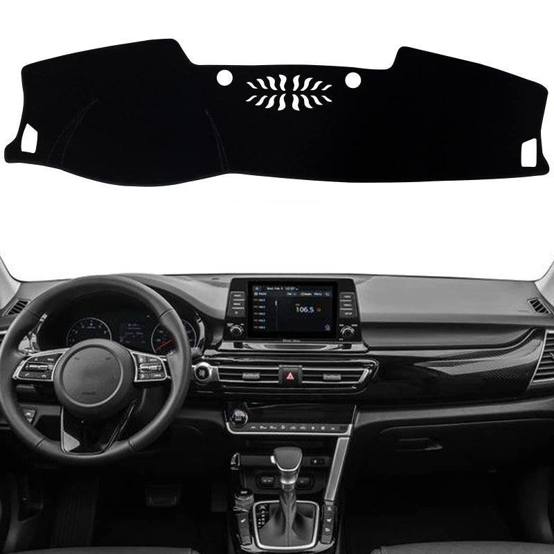 KEEGTBOX Dash Mat Cover Custom Interior Center Console Compatible with Kia Seltos SUV 2021 2022 2023 Dashboard mat Covers Accessories Black Trim