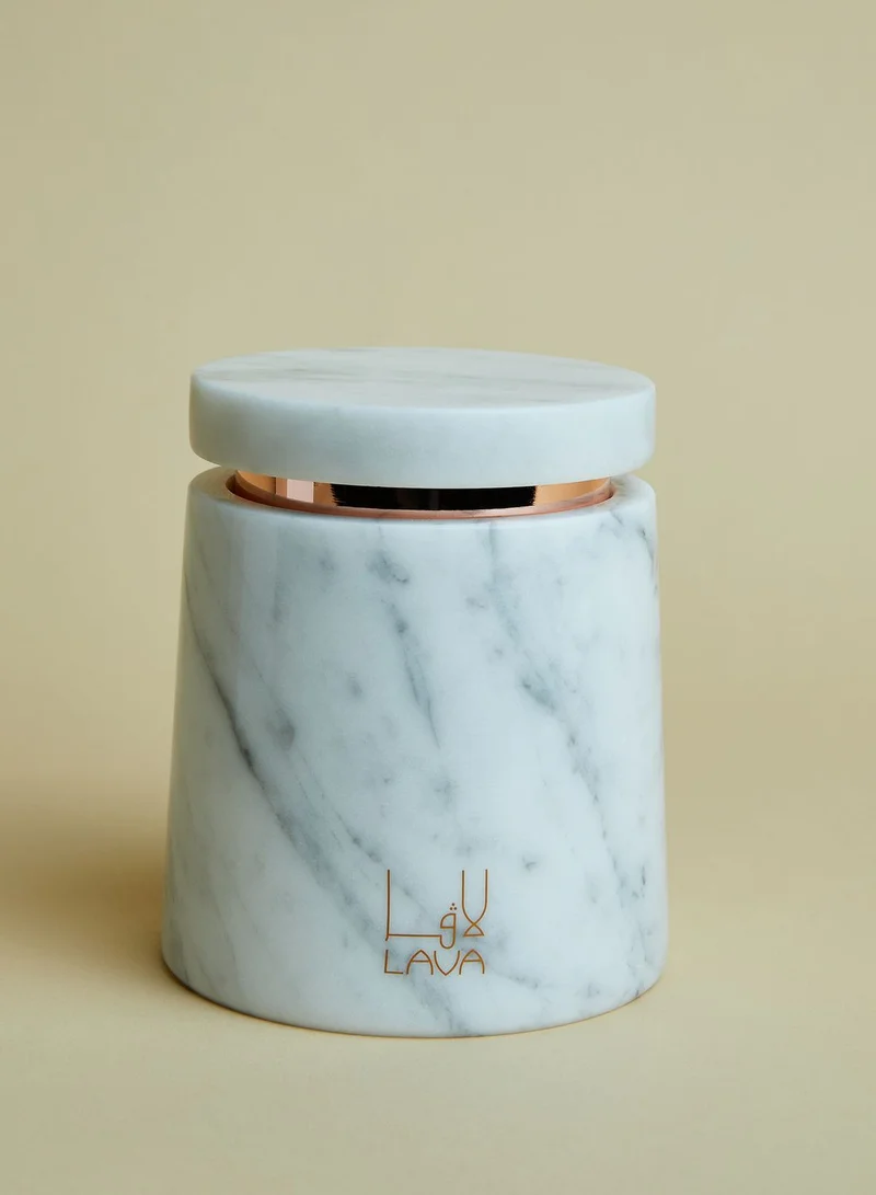 Lava Moments Oud Rose Candle With Marble Holder