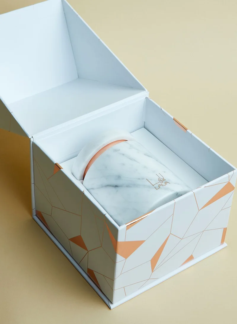 Lava Moments Oud Rose Candle With Marble Holder