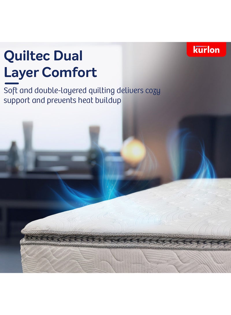Kurlon Pocket Institution Spring Mattress|Rebonded Foam for Pressure Relief|Dual Quiltec Comfort|Anti-Sag |Medium-Firm Spinal Support|5 Year Warranty | 200x160x25 - Image 5