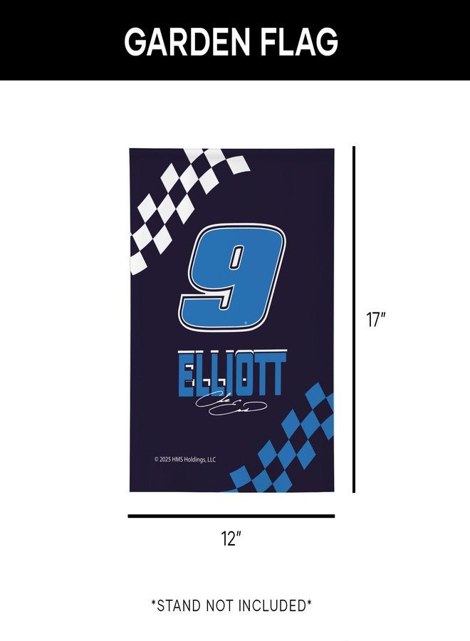 Northwest NASCAR Chase Elliott Checkered Garden Flag, Officially Licensed Double Sided Outdoor Fan Decoration, 12x17 Inches - Image 4
