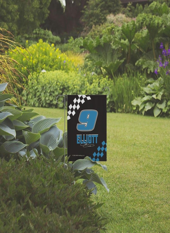 Northwest NASCAR Chase Elliott Checkered Garden Flag, Officially Licensed Double Sided Outdoor Fan Decoration, 12x17 Inches - Image 2