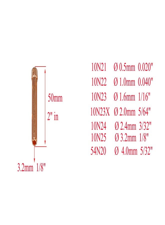 RIVERWELD TIG Collet 10N25 1/8" & 3.2mm Orifice for QQ300 PTA DB SR WP 17 18 26 TIG Welding Torch Pack of 10 - Image 2