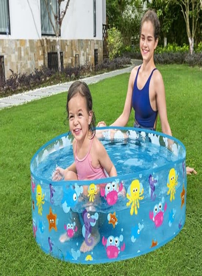 NHR Fill N Fun Sparking Sea Pool for Kids, Portable Home Pool Bathtub 219L Water Capacity, Quick Setup Baby Bath Tub, Mini Water Pool for Indoor Outdoor Garden Balcony (3+ Years) - Image 2
