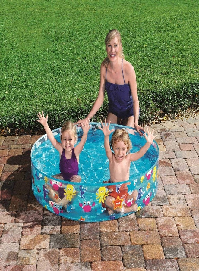NHR Fill N Fun Sparking Sea Pool for Kids, Portable Home Pool Bathtub 219L Water Capacity, Quick Setup Baby Bath Tub, Mini Water Pool for Indoor Outdoor Garden Balcony (3+ Years) - Image 4
