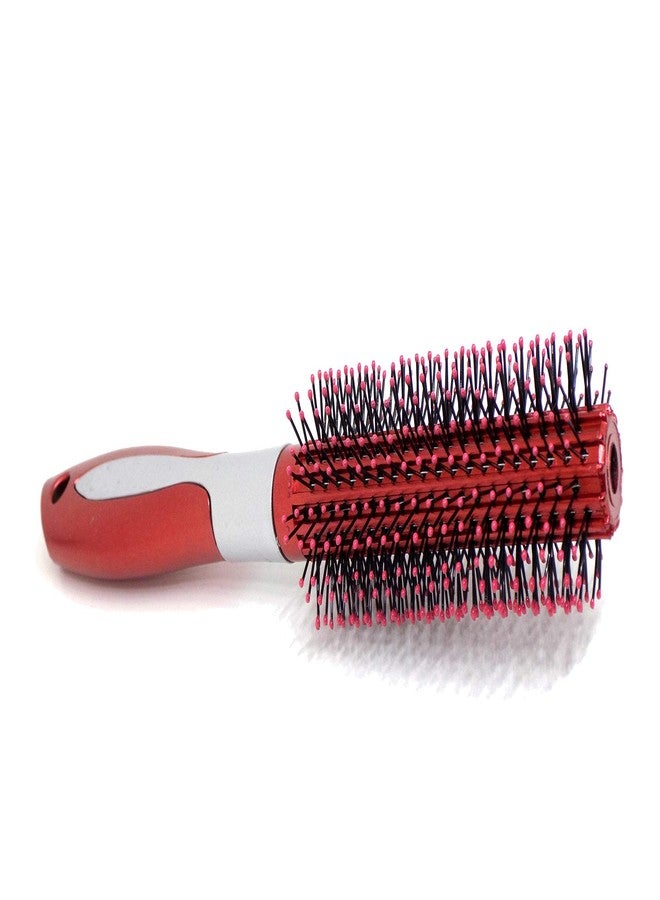 AASA Round Hair Brush with Soft Nylon Bristles for Women and Men Pack of 1 (Mehroon) - Image 5