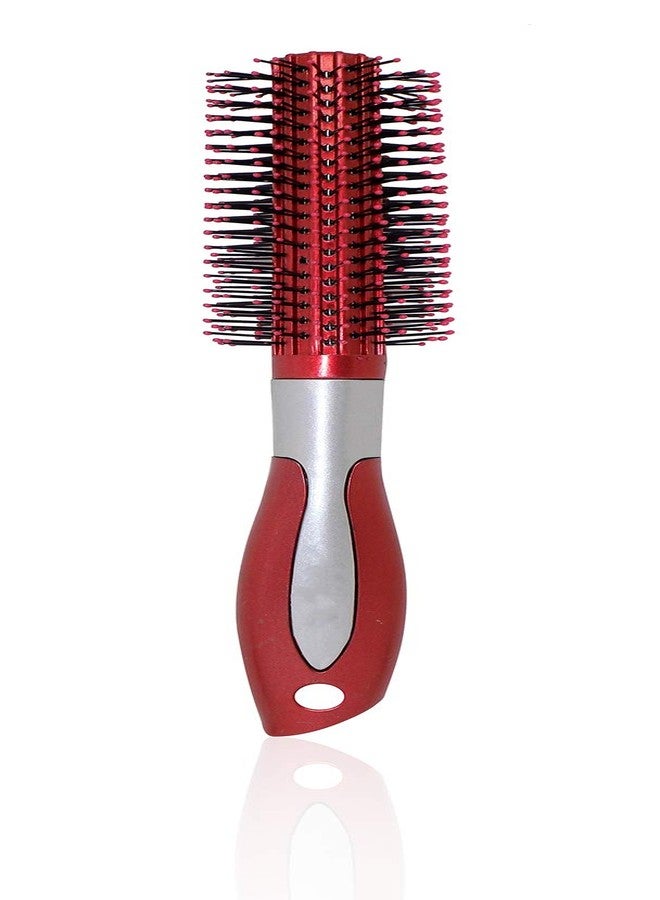 AASA Round Hair Brush with Soft Nylon Bristles for Women and Men Pack of 1 (Mehroon) - Image 4