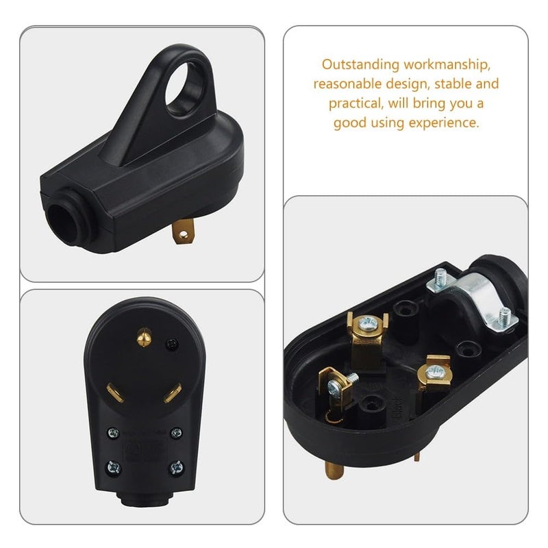 RV Plug 30 Amp RV Replacement Male Plug 3-Prong RV Plug with Handle US Plug - Image 5