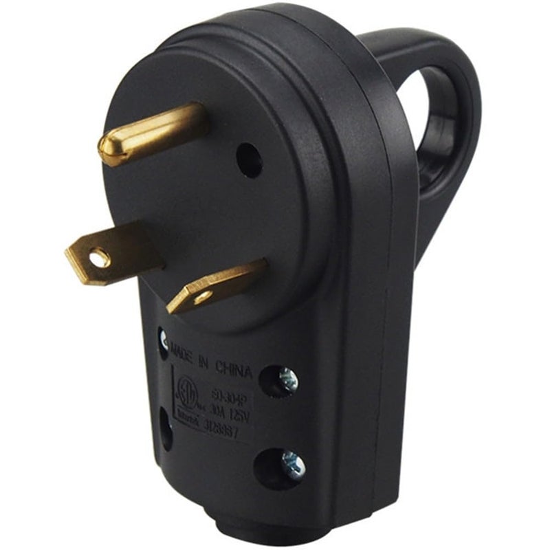 RV Plug 30 Amp RV Replacement Male Plug 3-Prong RV Plug with Handle US Plug - Image 1