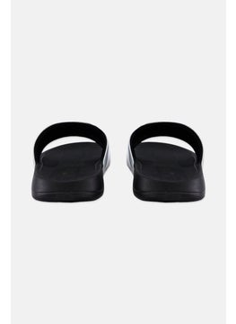 PUMA Men Popcat Chrome Slip On Slides, Black/Silver  - Image 2