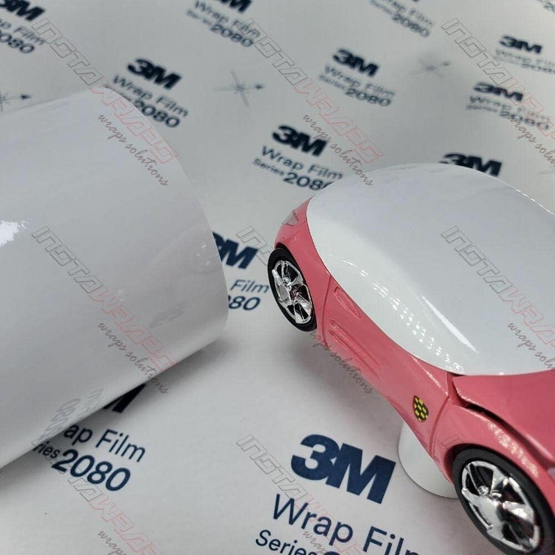3M 2080 G10 Gloss White Car Wrap Vinyl Film - 60in x 12in (5 Sq/ft) - Image 2
