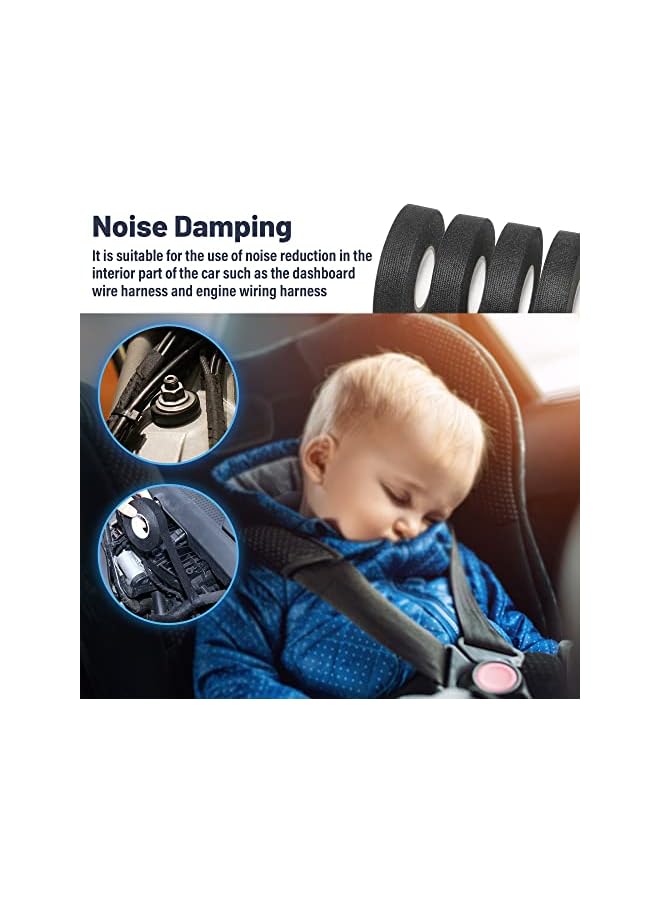 PROMASS 6 Rolls Wiring Harness Tape 19 mm X 15m, Automotive Electrical Tape Magic Tape Cloth Adhesive Tape - Image 4