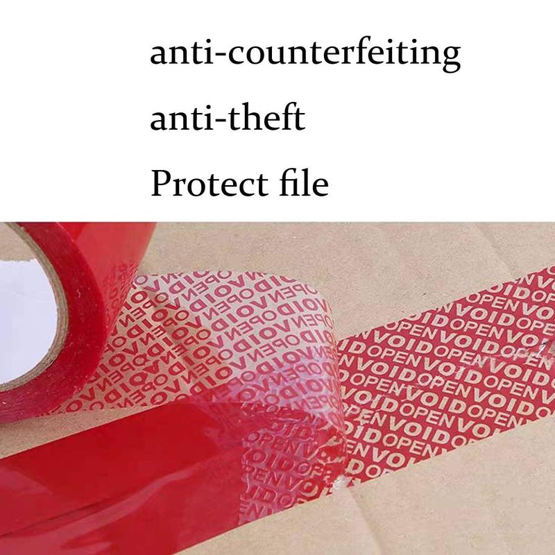 WELSTIK Tamper Tape Red Tamper Evident Security Seals Tape, Transfer Tamper Proof Security Void Tapes (Red, 1.88 inch x 55 Yards) - Image 2