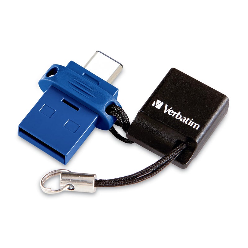 Verbatim 32GB Store â€˜nâ€™ Go Dual OTG USB 3.2 Gen 1 Flash Drive for USB-C Devices â€“ 2 in 1 Type C Thumb Drive - Image 1