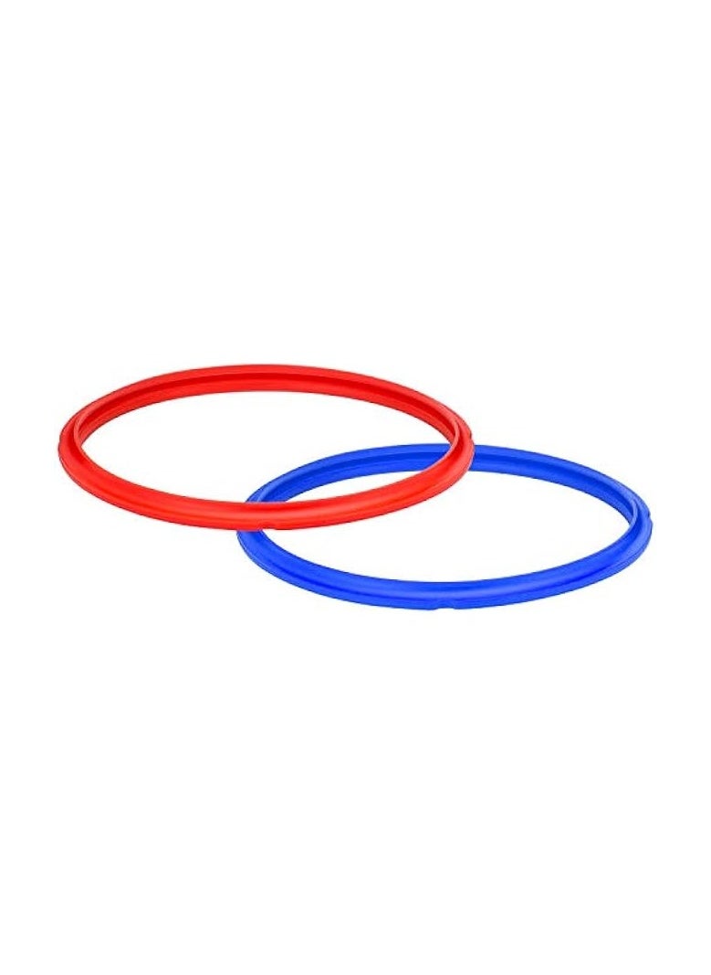 erorex Pot 2-Pack Sealing Ring 8-Qt, Inner Pot Seal Ring, Electric Pressure Cooker Accessories, Non-Toxic, BPA-Free, Replacement Parts, Red/Blue  - Image 2