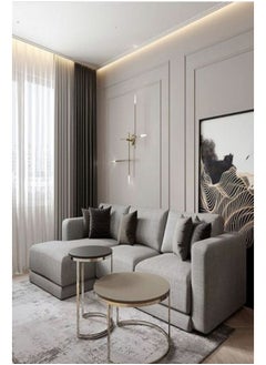 HODGE Tulip Corner Sofa gray - 300x180x85 cm  - Image 2