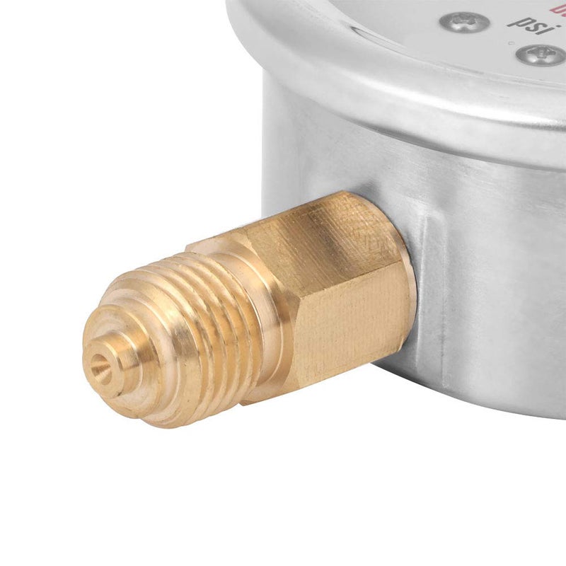 Y60 Radial Dial 4 Bar Oil Filled Pressure Gauge Stainless Steel Brass Construction - Image 5