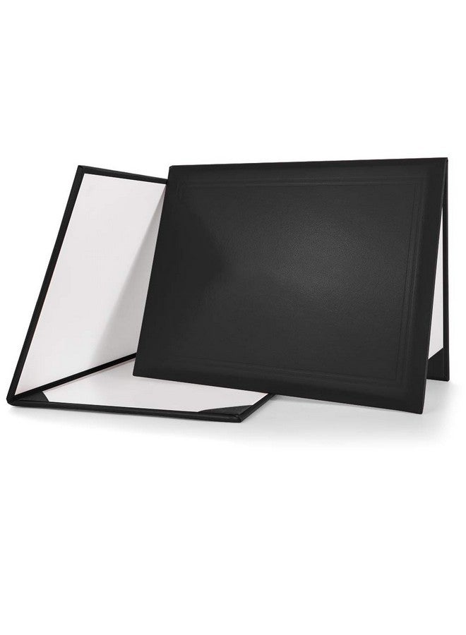 GraduationMall 8.5X11 Smooth Padded Diploma Cover Certificate Holder Black1Pack - Image 1