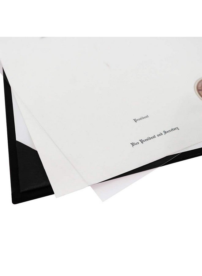 GraduationMall 8.5X11 Smooth Padded Diploma Cover Certificate Holder Black1Pack - Image 5