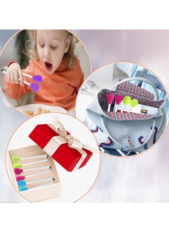 SYOSI 6PCS Silicone Mini Tongs, 5Inch Hand Shape Food Tongs, Colourful Small Kids Kitchen Tongs for Serving Food, Ice Cube, Fruits, Sugar, Barbecue  - Image 4