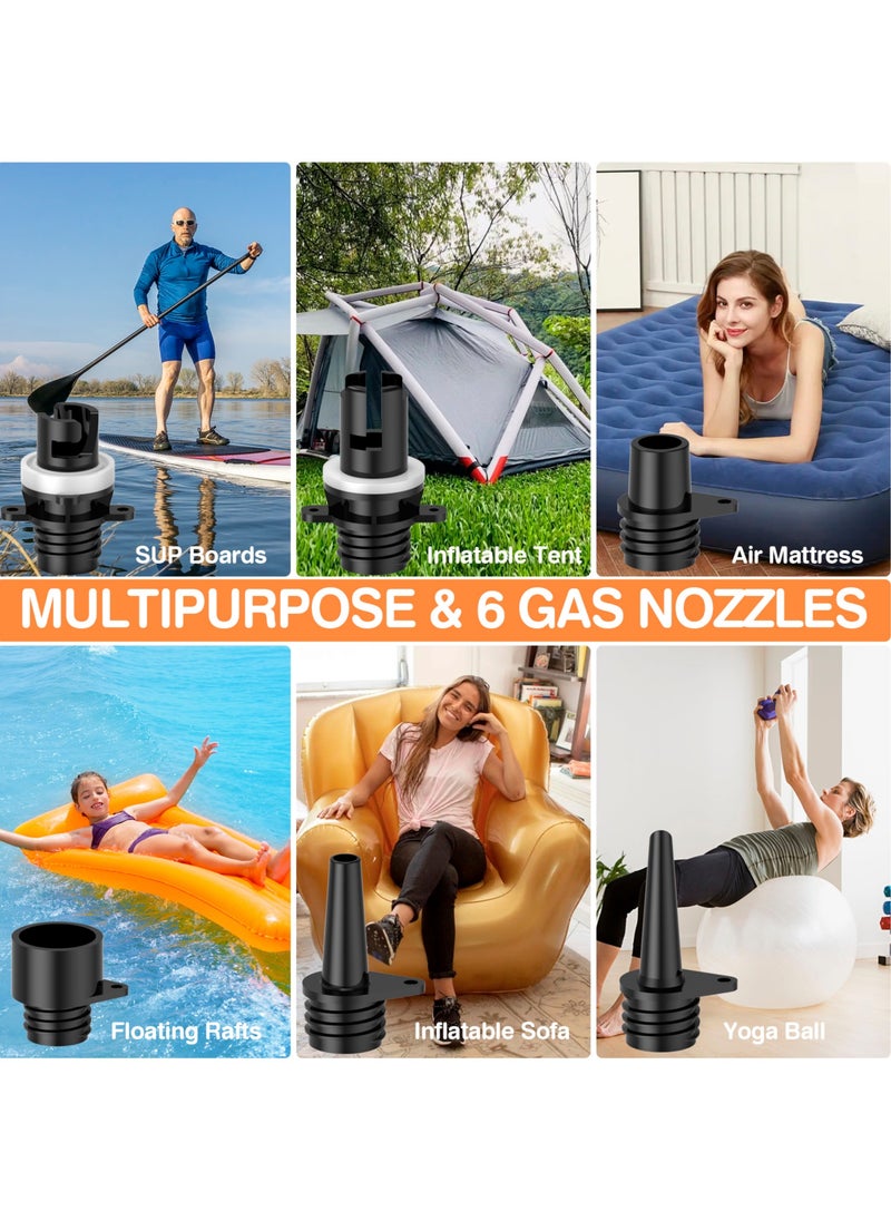 FOWAWU - Sup Pump Electric 3 * 7800Mah, 20 Psi Paddle Board Pump Intelligent Dual Stage Inflation & Deflation, Auto-Off, Inflatable Sup Pump Sup Air Pump Dc 12V Car Connector - Image 1