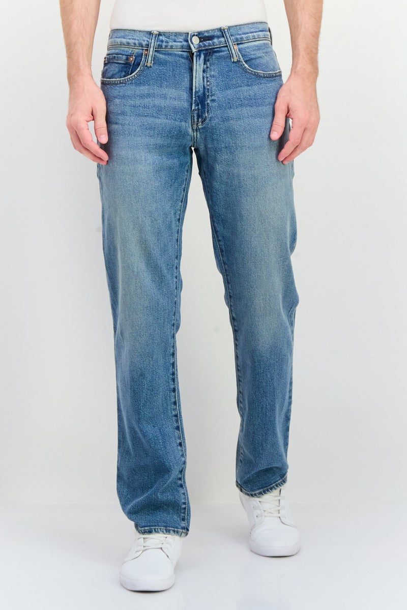 GAP Men Slim Fit Washed Stretchable Denim Jeans, Blue - Image 1