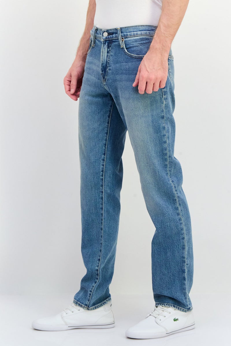 GAP Men Slim Fit Washed Stretchable Denim Jeans, Blue - Image 2