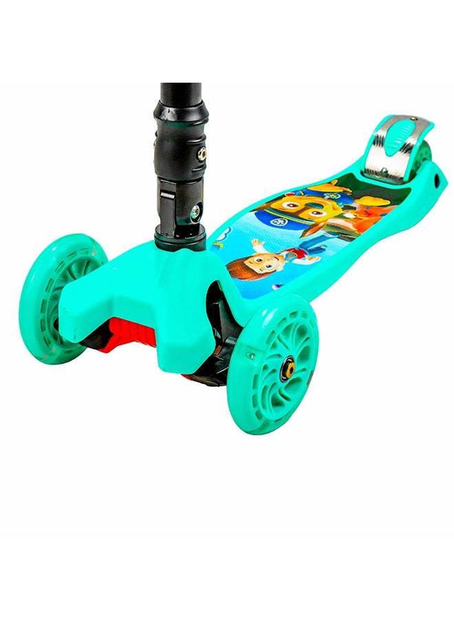Foldable Light Wheels Orange Scooter - 316A - Image 3