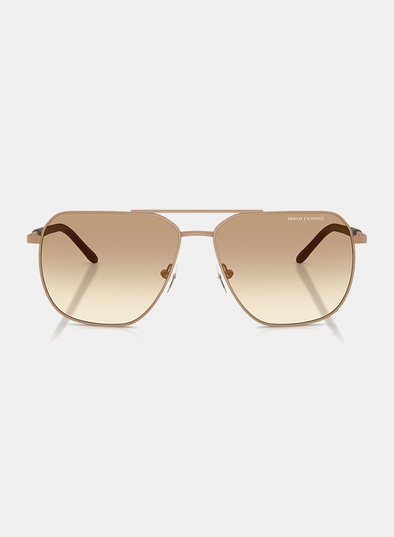 Armani Exchange Men Full Rim Pilot Sunglasses 0AX2057S 59 - Image 2