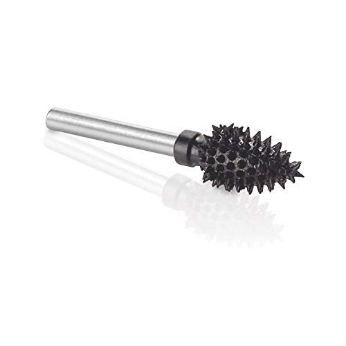 Kutzall Extreme Flame Rotary Burr, 1⁄8" Shaft, Very Coarse- Wood Carving Bit for Dremel, Foredom, DeWalt, Milwaukee. Abrasive Tungsten Carbide, 1⁄4" (6.3mm) Dia. X 1⁄2" (12.7mm) Length FLX-14-EC - Image 2