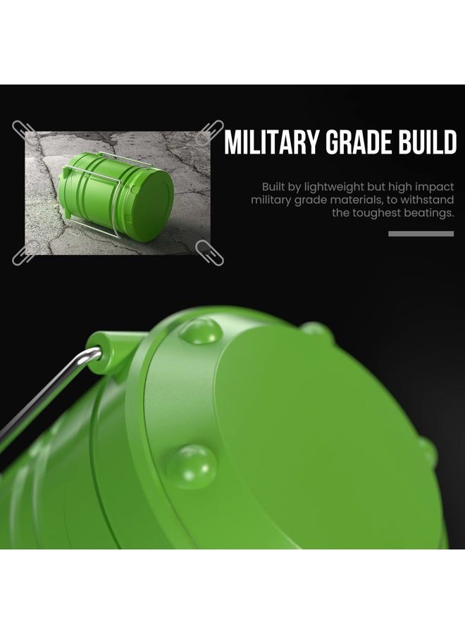 Lichamp LED Camping Lantern, 4 Pack Battery Powered Flashlight for Power Outages, Portable Collapsible Hanging Light Essential for Home, Outdoor, Emergency Lamp Survival Kit Gear for Hurricane, Green - Image 4
