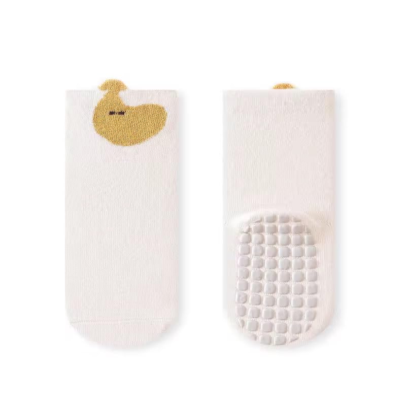 Freshfoot Cute and Colourful 100% Organic Cotton Non-Slip Baby Socks For Boys and Girls with Grippers (Pack of 5) (IN, Age, 18 Months, 24 Months, Light Shade Cartoon) - Image 3