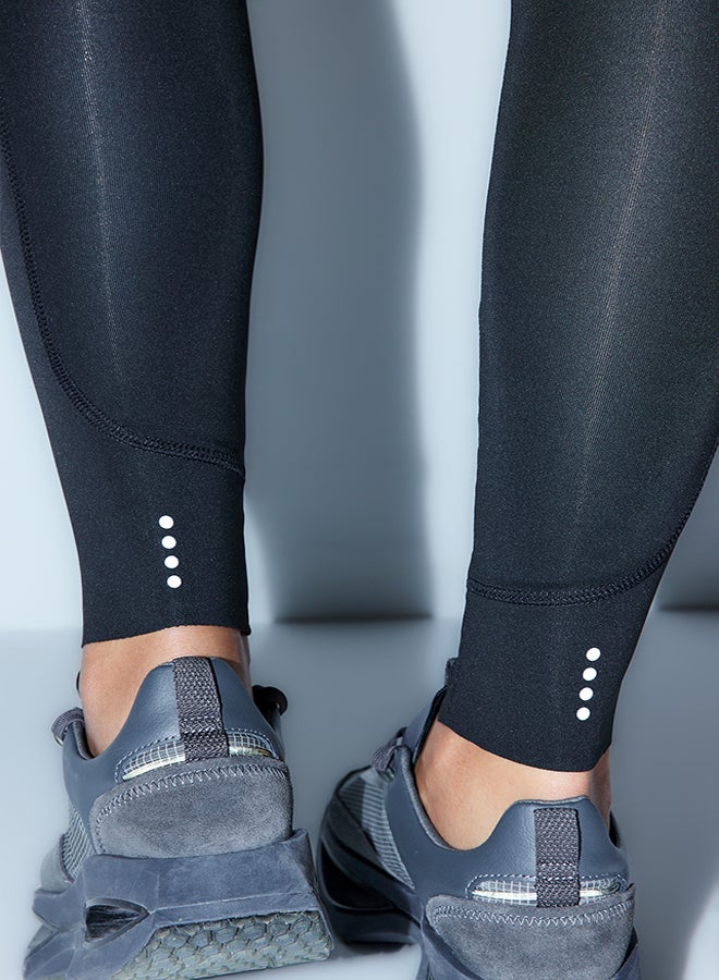 trendyol Black Matte Full Length Knitted Sports Leggings with Extra Absorption Layer THMAW24TY00026 - Image 3