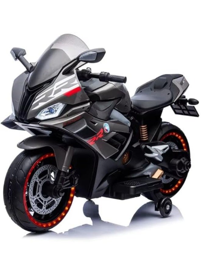 Electric children's bicycle with manual accelerator and foot brake | Multi-colored ride-on toy for kids - Image 4