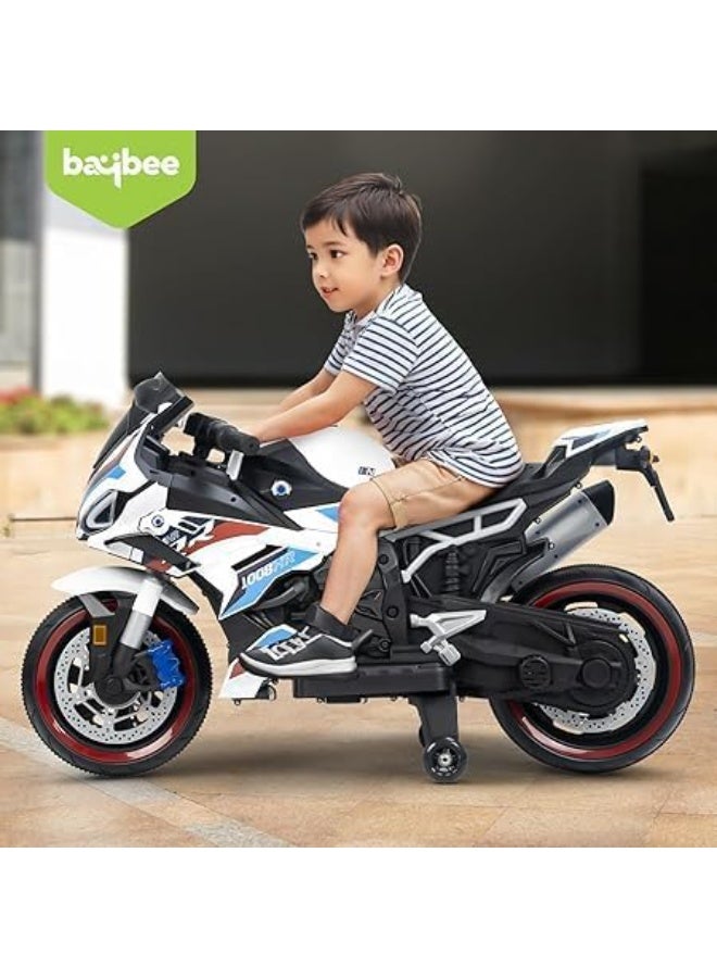 Electric children's bicycle with manual accelerator and foot brake | Multi-colored ride-on toy for kids - Image 5