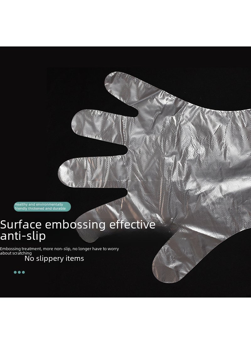 Disposable gloves plastic edible transparent food thickened catering lobster film protective household hand film wholesale Ordinary 0.4 grams 1000 only - Image 5