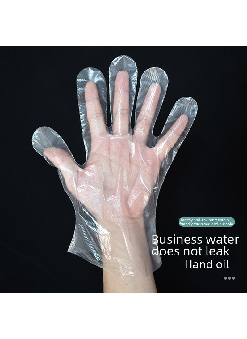 Disposable gloves plastic edible transparent food thickened catering lobster film protective household hand film wholesale Ordinary 0.4 grams 1000 only - Image 4