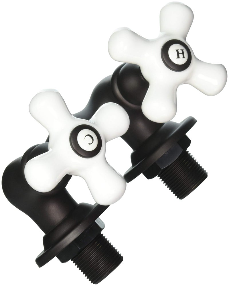 Elements of Design DT0315PX St. Louis Wall Mount Clawfoot Tub Filler, 4-3/4" in Spout Reach, Oil Rubbed Bronze - Image 3
