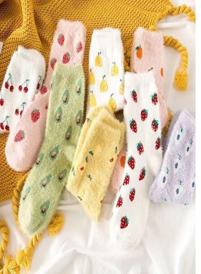 Diamond Craft Winter Warm Super soft Woolen snow Socks For Kids boys girls baby Toddlers Fuzzy Fur Velvet Socks Ankle Length -Strechable Free Size (IN, Age, 2 Years, 4 Years, 3, Multicolor) - Image 4