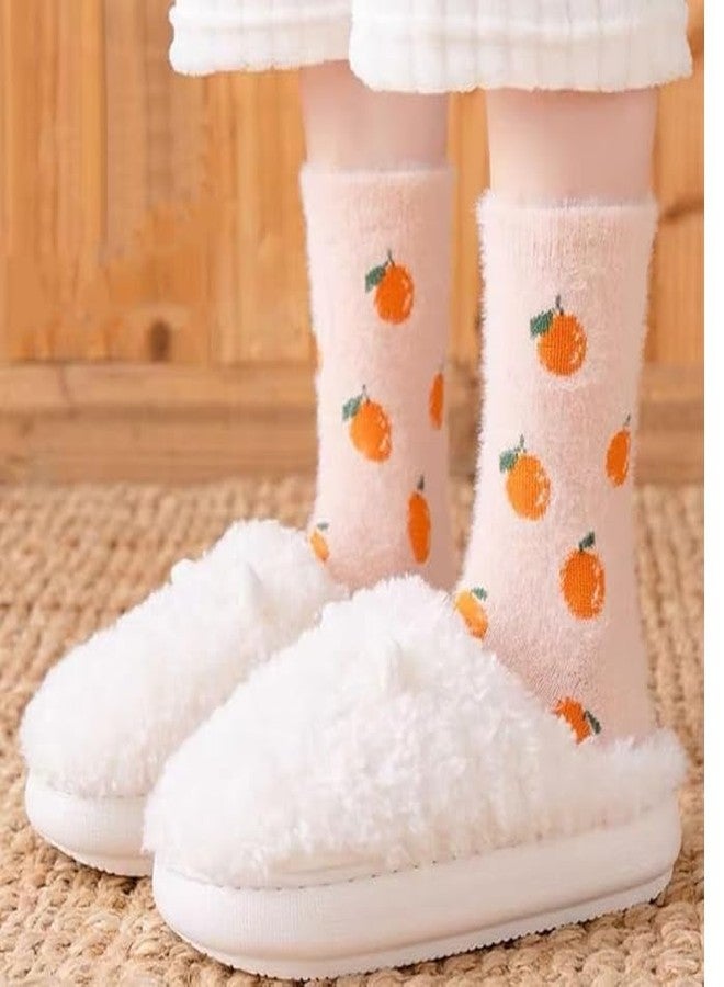 Diamond Craft Winter Warm Super soft Woolen snow Socks For Kids boys girls baby Toddlers Fuzzy Fur Velvet Socks Ankle Length -Strechable Free Size (IN, Age, 2 Years, 4 Years, 3, Multicolor) - Image 5