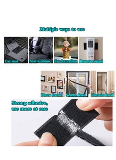 Y&D Self-Adhesive Hook and Loop Strips Tape Roll Black Heavy Double Sided Sticky Duty Industrial Strength Fastener Interlocking for Household Kitchen School Office Set of 2  - Image 3