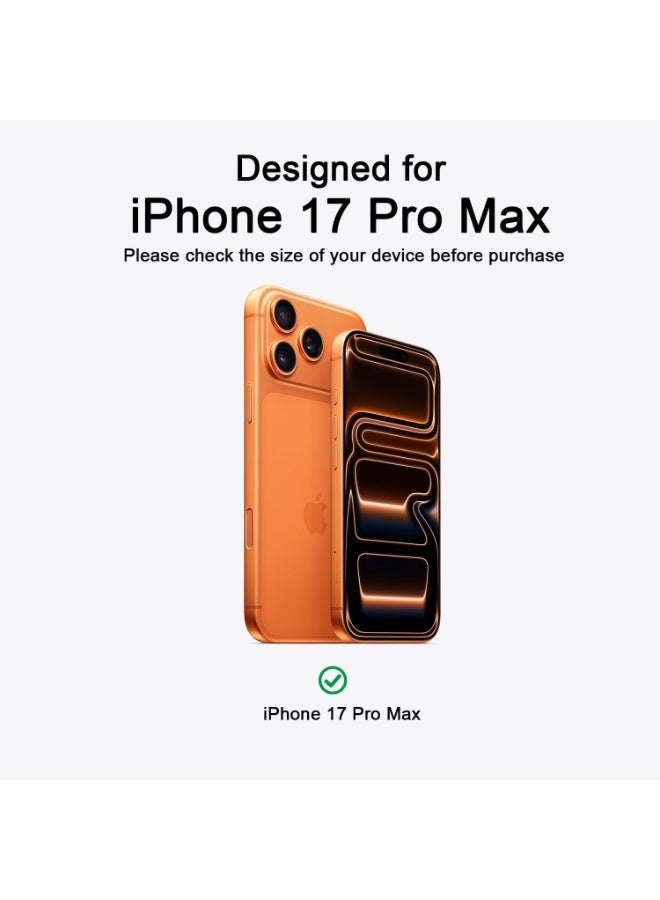 BORTONY iPhone 17 Pro Max Cover Silky Soft Touch iPhone 17 Pro Max Silicone Case Full-Body Protection, Anti-Scratch Shockproof Phone Case for iPhone 17 Pro Max 6.9 inch - Image 2