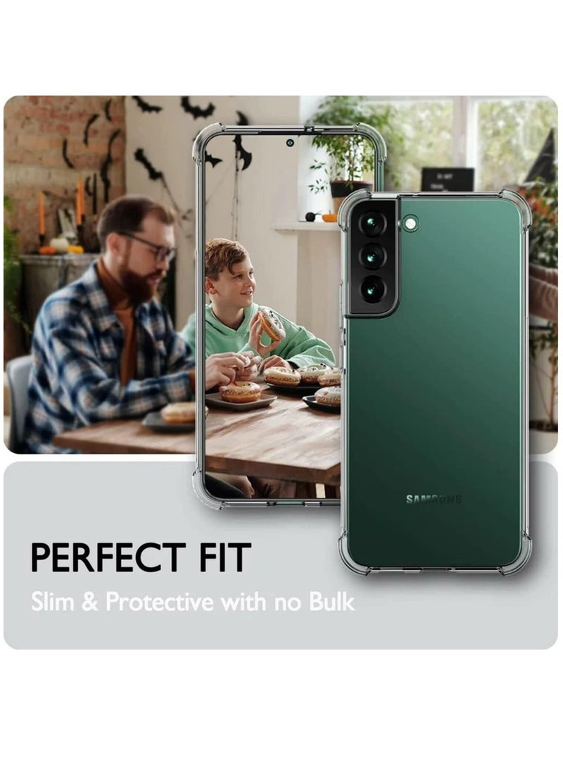 DUSALA [1+2Pcs] Compatible with Samsung Galaxy S23 Screen Protector Tempered Glass Protector Film Anti-Scratch Transparent Cover Soft Clear Case(2023) - Image 5