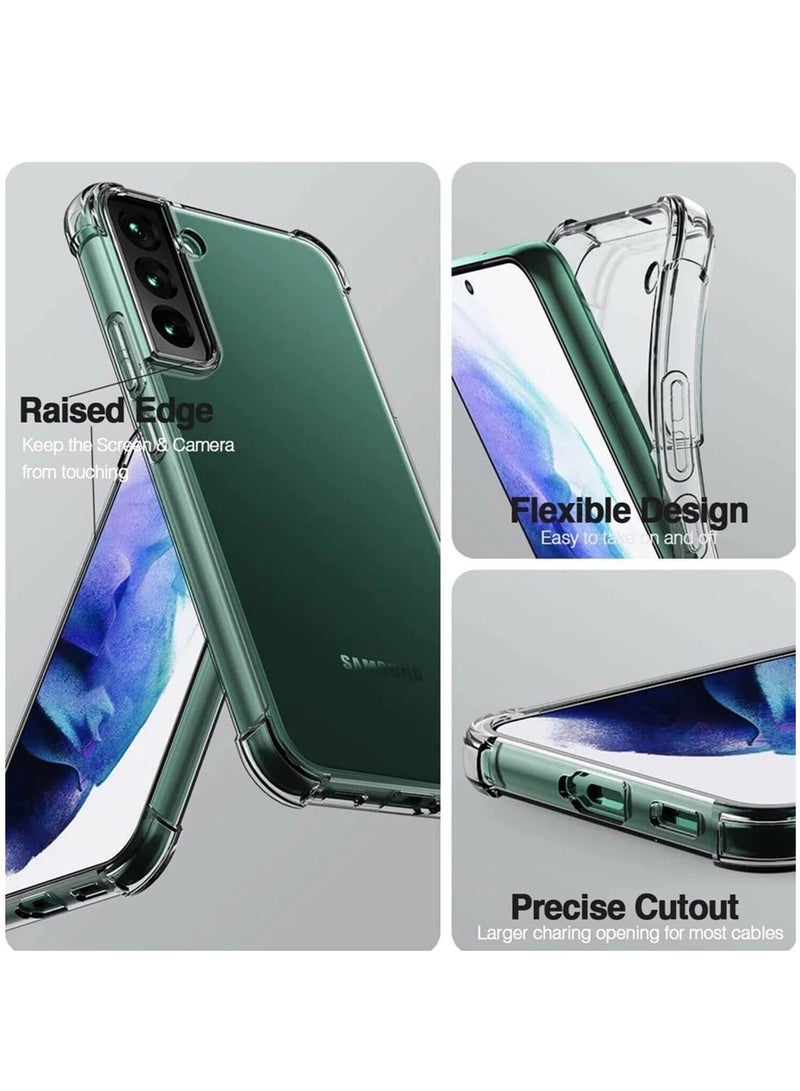 DUSALA [1+2Pcs] Compatible with Samsung Galaxy S23 Screen Protector Tempered Glass Protector Film Anti-Scratch Transparent Cover Soft Clear Case(2023) - Image 2