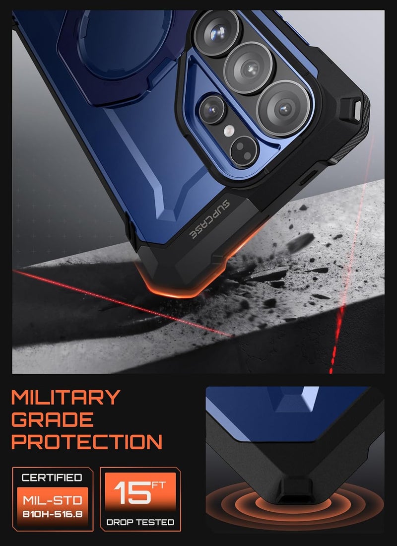 SupCase for Samsung Galaxy S26 Ultra Case with Kickstand (Unicorn Beetle Grip), [Wireless Charging Compatible] [Military-Grade Protection] Heavy-duty Magnetic Phone Case for S26 Ultra 6.9 Inch, Cobalt - Image 5