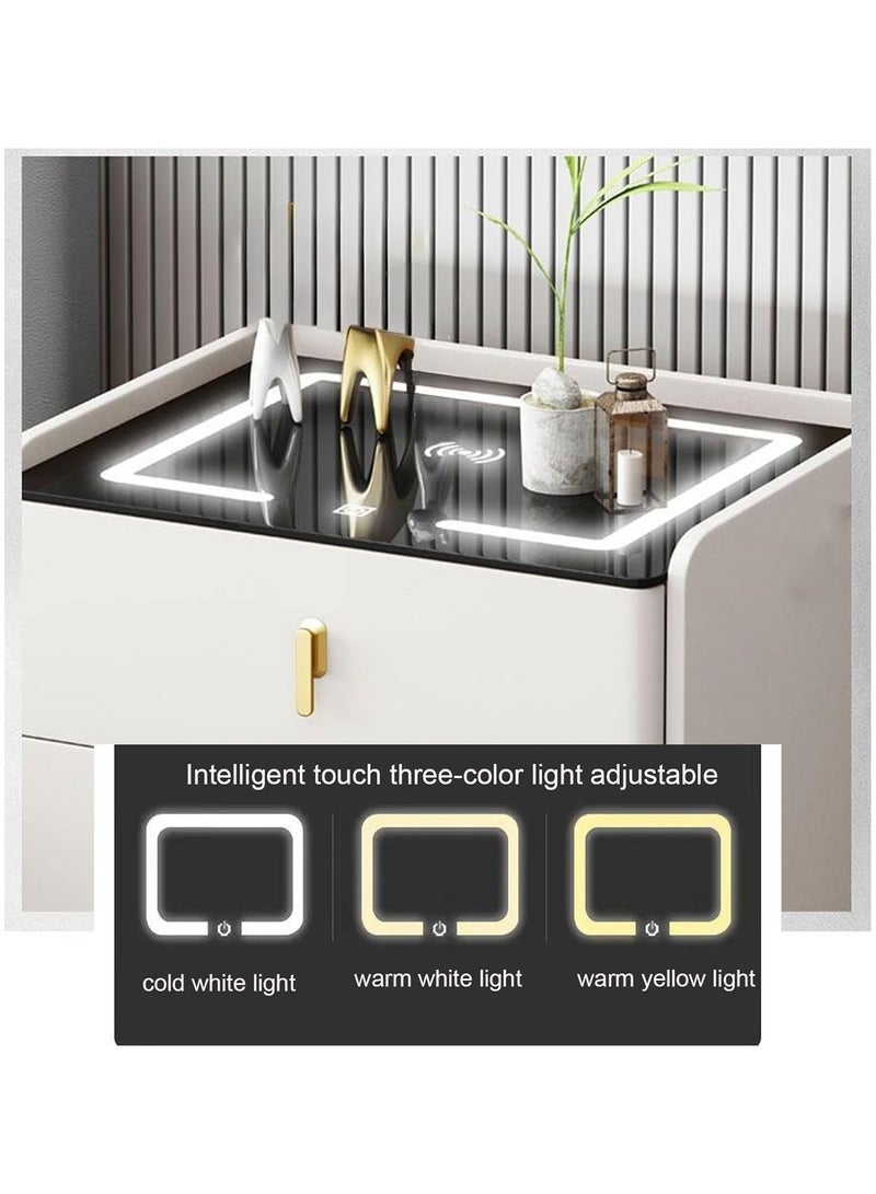 Organized Home Smart Bedside Table Multifunctional Wireless Charging USB Port and Bluetooth Speaker for Home Living Room Bedroom Hotel Office - Image 2