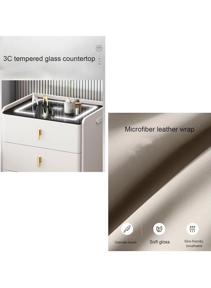 Organized Home Smart Bedside Table Multifunctional Wireless Charging USB Port and Bluetooth Speaker for Home Living Room Bedroom Hotel Office - Image 4